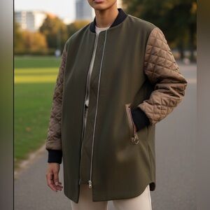 Deep green/brown coat